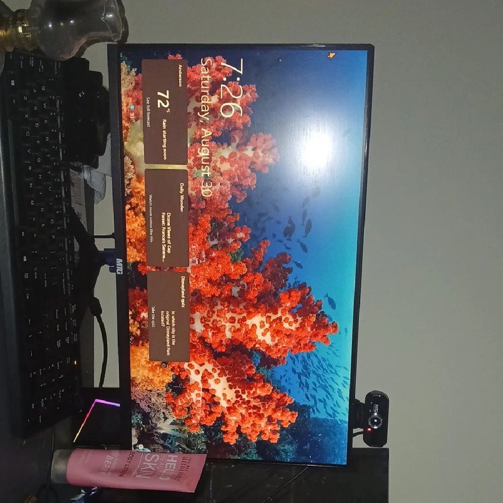 Dell Monitor with Black and Gray Design